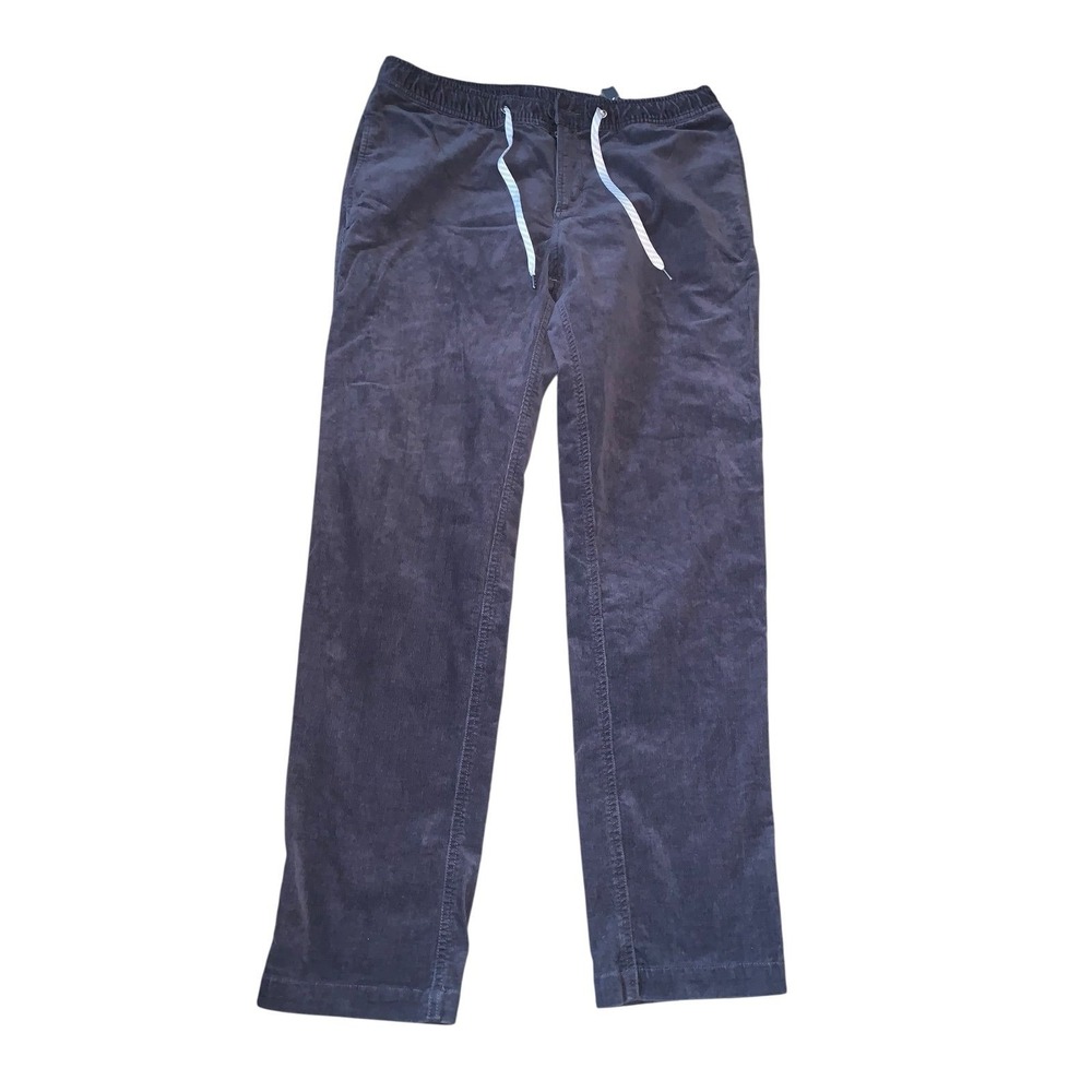 Vuori Optimist Corduroy Pants Mens Large Charcoal Grey Drawstring Jogger L V440